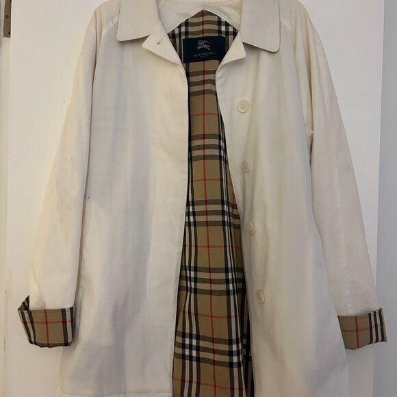 Burberry White Trench Coat - Picture 8 of 10